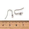 304 Stainless Steel Rhinestone Earring Hooks STAS-D310-01P-04-3