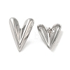 Non-Tarnish 304 Stainlee Steel Studs Earring EJEW-Z045-15P-1