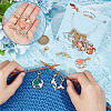 Ocean Theme Mermaid/Shell Pendant Stitch Markers HJEW-AB00417-3