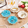 4Pcs 2 Colors Ceramic Jewelry Display Trays AJEW-PH0008-50-4