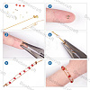 120Pcs 4 Style Brass Crimp Beads Covers KK-BBC0004-51-4