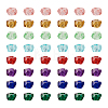  75pcs 5 colors Transparent Resin Beads RESI-TA0001-58-22