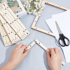 Basswood Assembled Paper Making Frame DIY-WH0001-74-3
