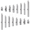 304 Stainless Steel Slide On End Clasp Tubes STAS-BC0004-05-1