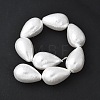 Electroplated Shell Pearl Beads Strands BSHE-F013-13-02-2