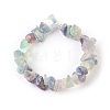 Natural Electroplated Fluorite Beads Strands X-G-G767-08A-2