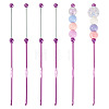 4Pcs DIY Alloy Beadable Crochet Hooks AJEW-TA0003-50B-1