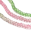 Transparent Painted Glass Beads Strands X1-DGLA-A034-T2mm-A18-4