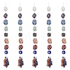 7 Chakra Nuggets Natural Gemstone Pocket Pendant Decorations HJEW-JM01049-02-1