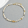 Elegant Natural Shell Nuggets Beaded Necklaces for Women ZE2381-3