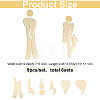 3D Plastic Self-Adhesive Man & Woman Pattern Mirror WC Sign DIY-WH0308-145A-2