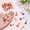30Pcs Alloy Enamel European Dangle Charms PALLOY-BM00017-3
