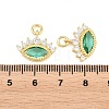 Brass Colorful Cubic Zirconia Pendants KK-E800-04G-3