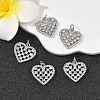 SHEGRACE Brass Micro Pave Clear Cubic Zirconia Pendants XGRQ2C704-412P-4