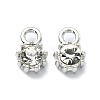 Rack Plating Alloy Rhinestone Charms FIND-M014-16A-P-1