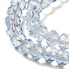 Transparent Baking Paint Glass Beads X1-DGLA-A034-T6mm-D13-3