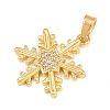 Brass Micro Pave Clear Cubic Zirconia Pendants CU-CBA9B49-02D-G-2