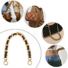 Zinc Alloy Curban Chain & PU Leather Bag Straps FIND-WH0143-52G-6