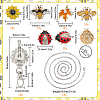 DIY Interchangeable Flower & Bee Office Lanyard ID Badge Holder Necklace Making Kit DIY-SC0022-01-2