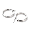 Non-Tarnish Ring 304 Stainless Steel Hoop Earrings for Women Men EJEW-B049-01B-P-2