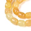 Baking Paint Crackle Glass Beads Strands DGLA-N019-01B-07-4