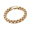 304 Stainless Steel Box Chains Bracelets for Women BJEW-P399-02G-4