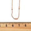 Brass Cable Chain Necklaces for Women NJEW-D302-19RG-5