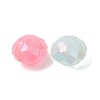 UV Plating Opaque Acrylic Beads OACR-G058-15B-2