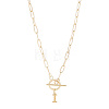 304 Stainless Steel Letter Pendant Necklaces NJEW-LP0001-52I-G-1