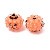 Halloween Opaque Acrylic & Resin Rhinestone Beads RB-CBA95A4-01B-2