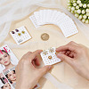 Acrylic Stud Earring Organizer Display Cards CDIS-WH0020-40A-01-3