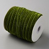 50 Yards Polyester Single Face Velvet Ribbon OCOR-WH0082-161C-2