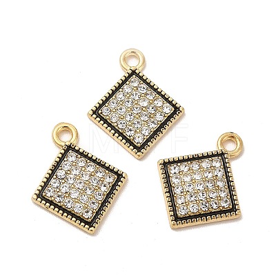 Alloy Rhinestone Pendants ALRI-M019-02AG-1