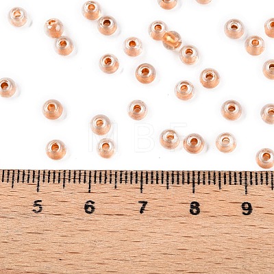 6/0 Transparent Inside Colours Glass Seed Round Beads SEED-N006-004I-1