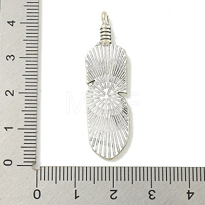 Tibetan Style Alloy Pendants FIND-U015-20AS-1