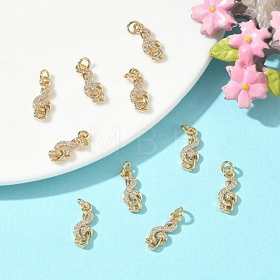 SHEGRACE Brass Micro Pave Cubic Zirconia Pendants XGRQ3D824-469G-1