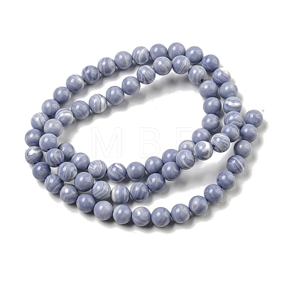 Synthetic Blue Lace Agate Beads Strands G-B071-F02-02-1