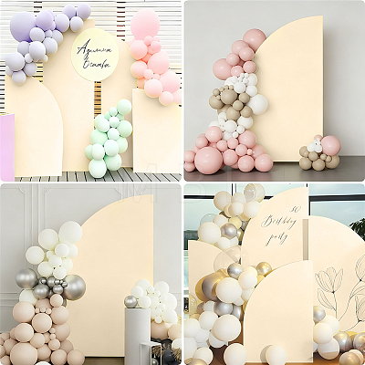 Cloth D-shaped Arch Backdrop Cover for Birthday Party Wedding Baby Shower Decorations DIY-WH20079-043C-1