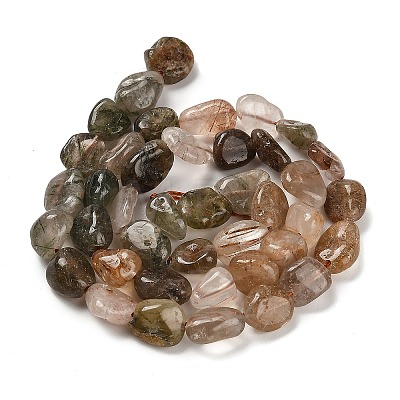 Natural Rutilated Quartz Beads Strands G-P497-01E-08A-1