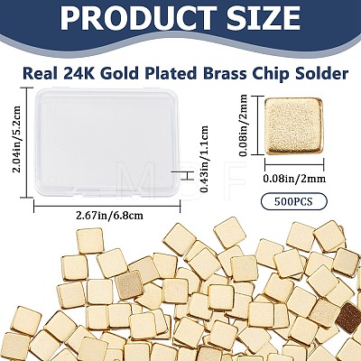 500Pcs Brass Chip Solder KK-CN0003-23A-1