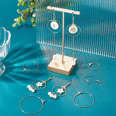 Unicraftale DIY Wire Wrap Ring Dangle Earring Making Kit DIY-UN0003-65-1