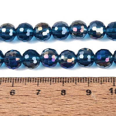 Transparent Glass Beads Strands GLAA-Q107-02A-17-1