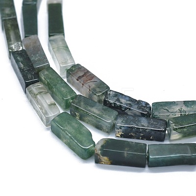 Natural Moss Agate Beads Strands G-F631-E06-1