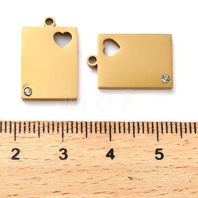 304 Stainless Steel Pendants STAS-H438-11G-1