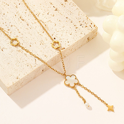 Stainless Steel Flower Pendant Necklaces for Women ZK0151-1-1