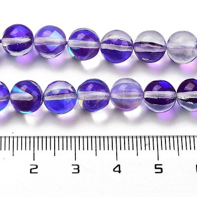 Transparent Glass Beads GLAA-B022-8mm-09-1