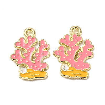 Ocean Alloy Enamel Pendants ENAM-B041-01I-1