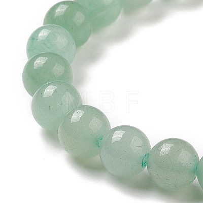 Natural Green Aventurine & Synthetic Hematite Stretch Bracelet BJEW-M236-01F-1