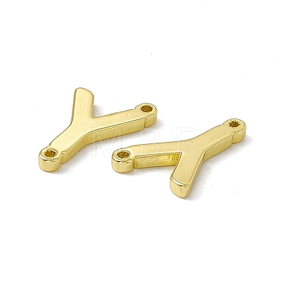 Rack Plating Brass Connector Charms KK-C007-38G-Y-1