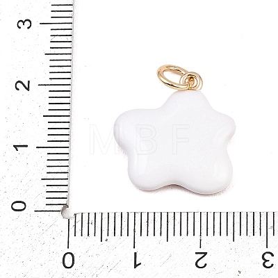 Brass Enamel Pendants ENAM-I087-03F-1